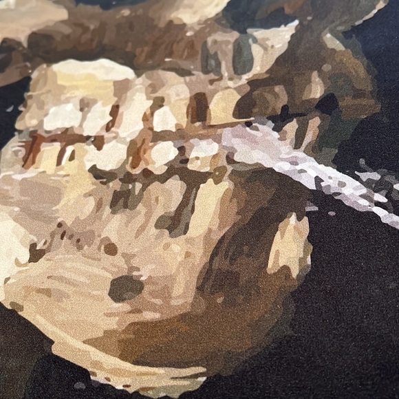 *NWT* Van Gogh Smoking Skeleton 100% Silk Scarf in Gift Box - Picture 6 of 6